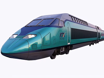 Modern Train 3d model