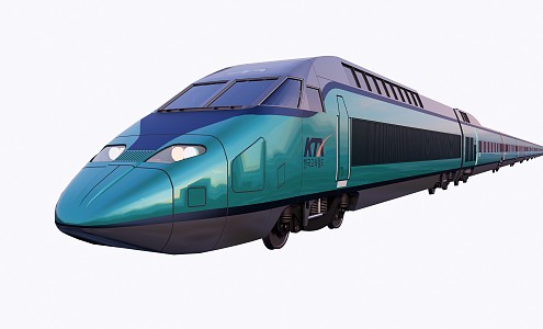 Modern Train 3d model