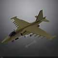 Space Shuttle Model With Detailed Wing Structure And Engine Components On Gray Background