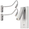 Contemporary Adjustable Arm Wall Lamps With Black White Metal Finishes And Modern Design