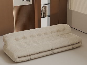 Three-seat sofa 3d model