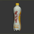 Jianlibao Refreshing Drink Bottle With Yellow Cap Orange And White Design