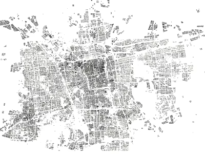 Urban City Map With Detailed Street Grid Layout And Design 3d model