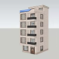 Modern Multi Story Detached Villa With Stone Exterior Large Windows Balconies And Flat Roof