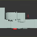 Industrial Grinding Machine Tool With Light Green Body Red Knob And Control Panel