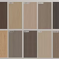 Various Wooden Panel Color Swatches With Different Wood Grain Textures for Interior Design