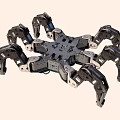 Six-claw robot micro robot spider robot 3d model