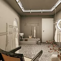 Modern Public Office Space Interior With Open Layout Desks Chairs And Green Plants