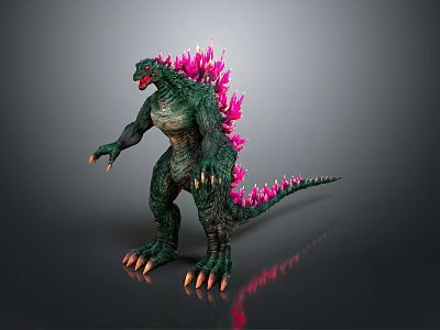 Godzilla Dinosaur Jurassic Pterosaur Long-necked Dragon Tyrannosaurus Tyrannosaurus Stegosaurus Anglosaurus Triceratops Shark Toothosaurus Ancient Animal Alien Dinosaur Alien Giant 3d model