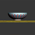 Tasty Ramen With Sliced Pork Soft Boiled Egg Green Vegetables Red Broth On Wooden Table