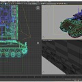 The imaginary enemy U.S. M6 self-propelled air defense vehicle M2 Bradley bullet-gun integrated air defense system central defender 3d model