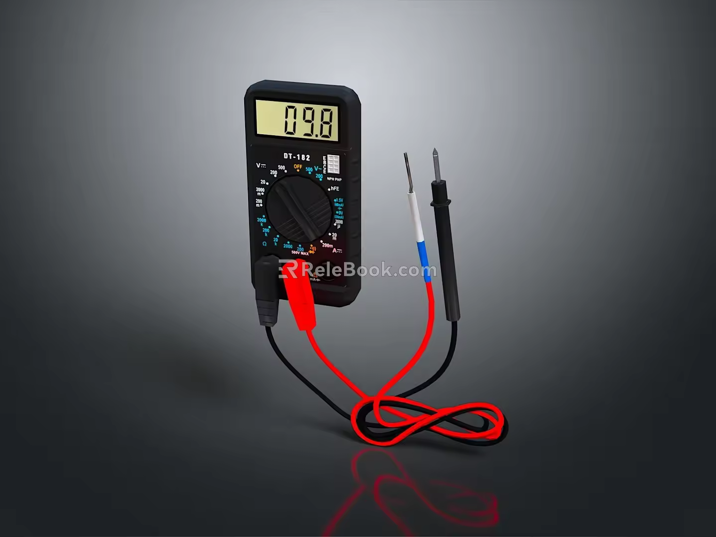 Voltmeter Multimeter Electronic Meter Instrument Meter Electronic Instrument Meter Electronic Instrument Oscilloscope 3d model