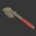 Pipe pliers vise bench vise wrench tool hardware tool processing tool furniture 3d model