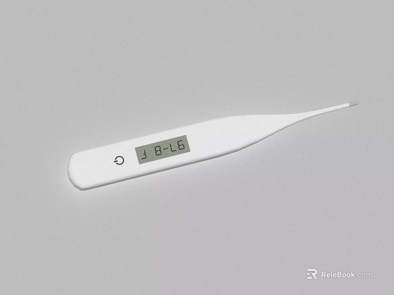 Medical Digital Thermometer Device With Clear Temperature Display And Accurate Reading 3d model