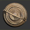 Traditional Handcrafted Teapot with Woven Bamboo Handle Lid and Brown Green Ceramic Body