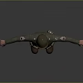Game Movie Character 3D Render In Military Uniform With Helmet And Open Arms