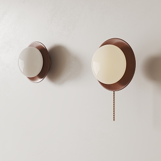 wall lamp cream wind tangyuan wall lamp 3d model