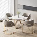 Modern leisure table and chair combination negotiation table and chair combination 3d model