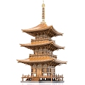 Chinese-style Tower Ancient Tower 3d model