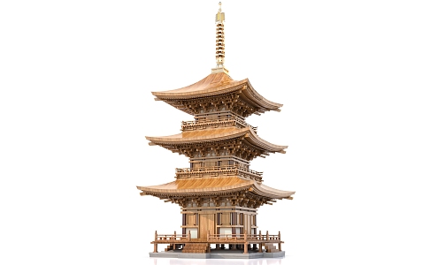 Chinese-style Tower Ancient Tower 3d model