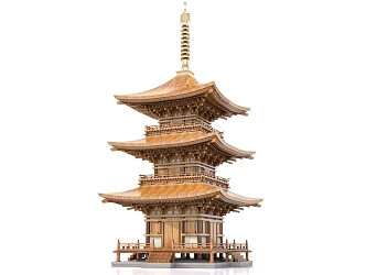 Chinese-style Tower Ancient Tower 3d model