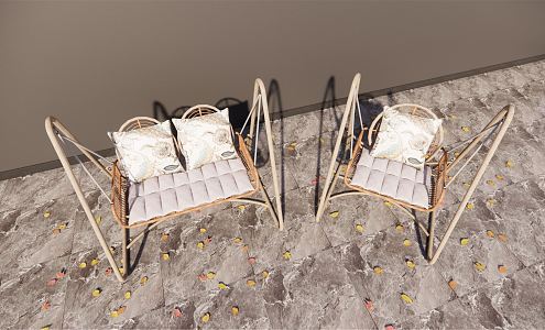 Modern swing hanging chair 3d model