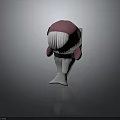 Cute Cartoon Pink Whale with White Body Red Star on Head Carrying Grey Block Backpack
