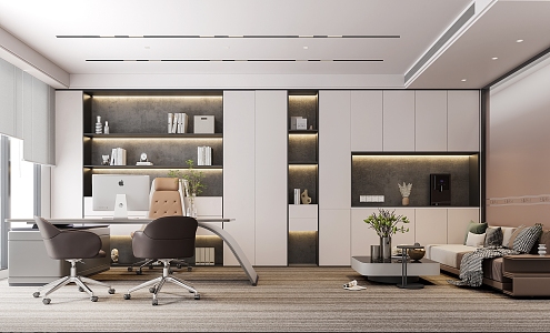 Modern Office Manager's Office 3d model