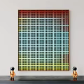 Color Memphis Dopamine Gradient Three-dimensional Decorative Painting 3d model