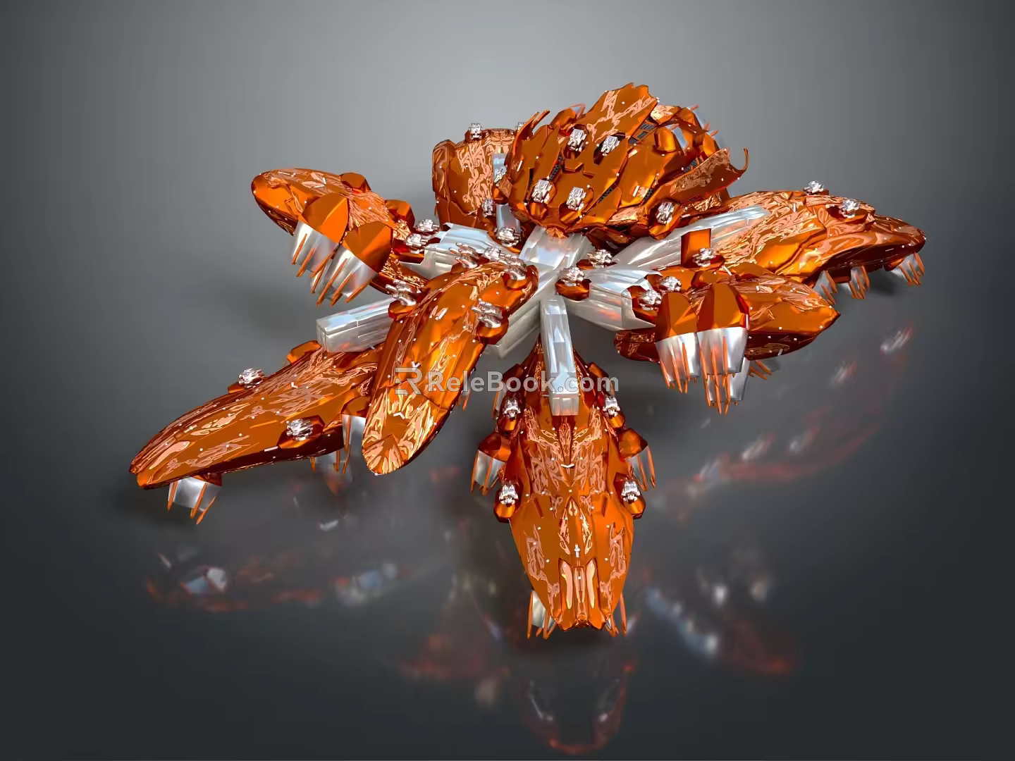 Modern robot spider robot mecha spider sci-fi spider 3d model