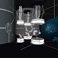 Modern Exhibition Hall Science and Technology Exhibition Hall 3d model