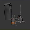 Mecha Godzilla Game Movie Character With Mechanical Design And Glowing Details