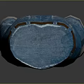 Comfortable Stylish Blue Denim Jeans With Brown Belt And White Fleece Cuffs