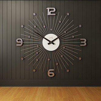 Modern Clock Wall Decoration Hanging Watch 3d model