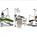 Dental Medical Equipment with Dental Chairs Operating Lights and Instrument Tables