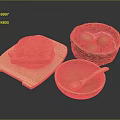 Basket of Brown Eggs and Freshly Toasted Bread with Wooden Cutting Board Bowl and Spoon