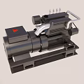 Industrial Heavy Duty Motorized Pump With Metal Housing And Piping Components