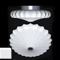 Modern Shell Shaped White Ceiling Light with Soft Glow for Home Interior 3d model