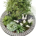 Roadside Facilities With Lush Trees Shrubs And Natural Green Landscape Elements