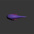Vibrant Purple Pink Marine Animal Tentacle With Suction Cups And Smooth Surface Design
