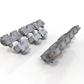 Industrial Equipment Mechanical Components With Metal Structure And Precision Engineering Design