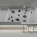 Light Luxury Front Desk Reception Front Desk 3d model