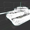 Vintage Military Tank Weapon With Long Barrel Tracks And Armored Design