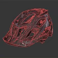 Fox Gray Mountain Bike Helmet With Blue And White Graphics And Ventilation Holes