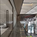 Modern Hotel Public Lounge Area With Comfortable Sofas Coffee Tables And Green Plants