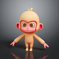 Monkey Cartoon Monkey Anime Monkey Stylized Monkey Fantasy Style Monkey Toy 3d model