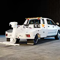 White Dodge Ram Heavy Duty Tow Truck With Towing Equipment And Functional Design