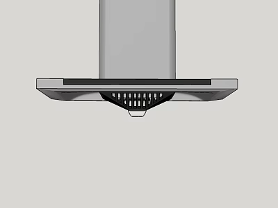 Modern Kitchen Appliance Range Hood With Sleek Design And Built In Ventilation Grill 3d model