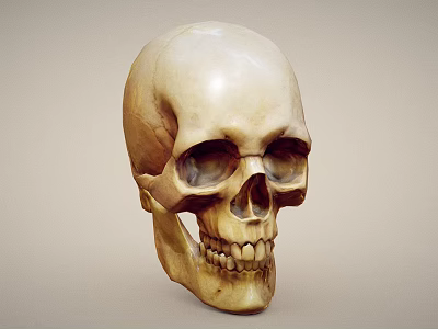 High Quality Medical Device Anatomical Human Skull Model For Educational Use 3d model