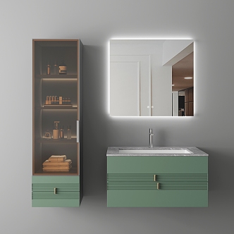 Bathroom Cabinet Bathroom Cabinet Washstand 3d model